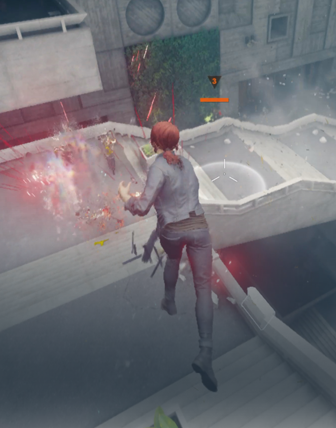 Na displeji se zobrazuje hra ‚Control‘ s pokročilou grafikou zajištěnou čipem Apple M4