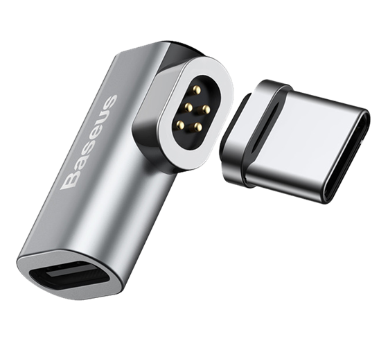 Baseus, magnetický adaptér pro USB-C napájecí kabely - vesmírně šedý