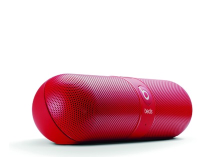 Beats Pill Red 1.0 - aktivní stereo reproduktor (pilulka) pro iPod, iPhone, iPad