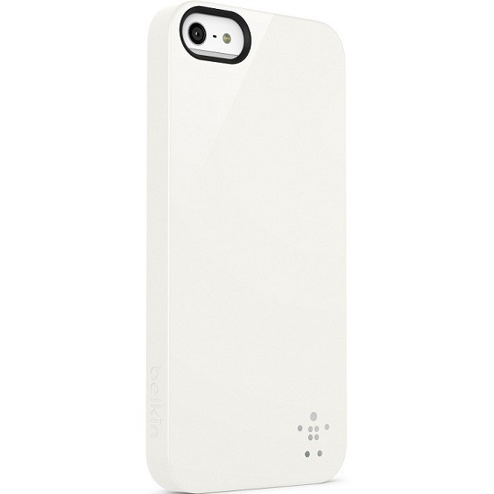 Belkin iPhone 5/SE pevné plastové pouzdro, bílé