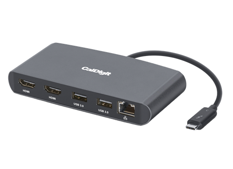 CalDigit Thunderbolt™ 3 mini Dock Dual HDMI, černý