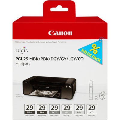 Canon Cartridge MBK/ PBK/ DGY/ GY/ LGY/ CO Multi pack pro PIXMA Pro-1