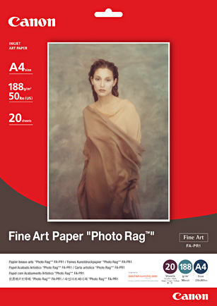 Canon Fine art papír "Photo rag" FA-PR1 A3+ 188g, 20listů