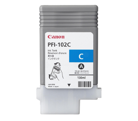 Canon Pigment Ink Tank PFI-102 Cyan pro Canon iPF500, iPF6xx, iPF7x0, LPxx - 130 ml