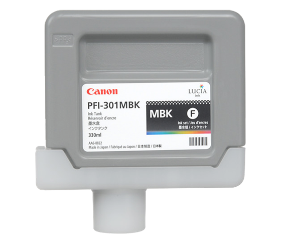 Canon Pigment Ink Tank PFI-301 Matt Black (MBK) 330 ml