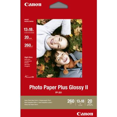 Canon PP201, Glossy plus, 13x18cm, 260g/m2, 20 listů