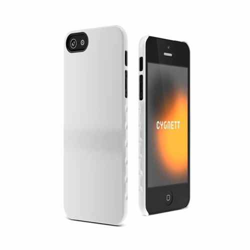 Cygnett AeroGrip Form, pouzdro + folie pro iPhone SE/5S/5 - bílé