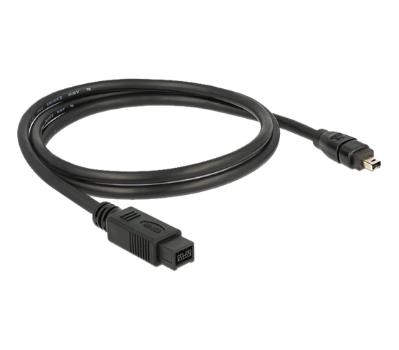 Delock Cable FireWire 9 pin male to 4 pin male 1 m