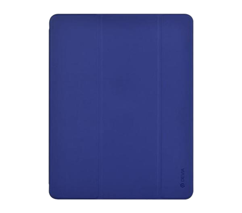 Devia kožený obal pro iPad Air 2019 s držákem pro Apple Pencil, modrý