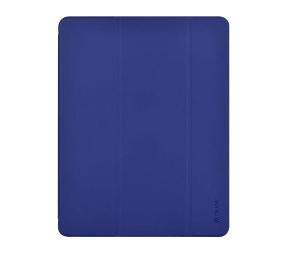 Devia kožený obal pro iPad Mini 2019 s držákem pro Apple Pencil, modrý