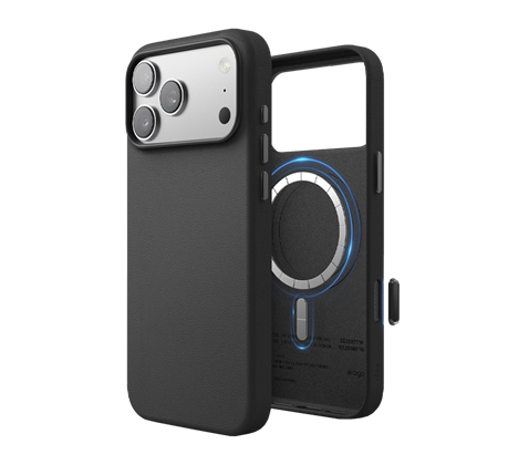 Elago Magnetic Leather Case, černý