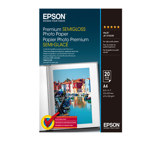 Epson Premium Semigloss Photo Paper 250 g/m2
