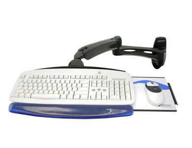 ERGOTRON LX WM Keyboard Arm - nástěnný držák pro klávesnici a myš, silver