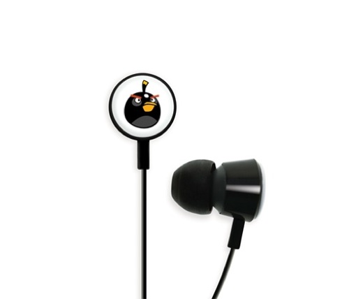 Gear4 Angry Birds In-Ear sluchátka - černý pták