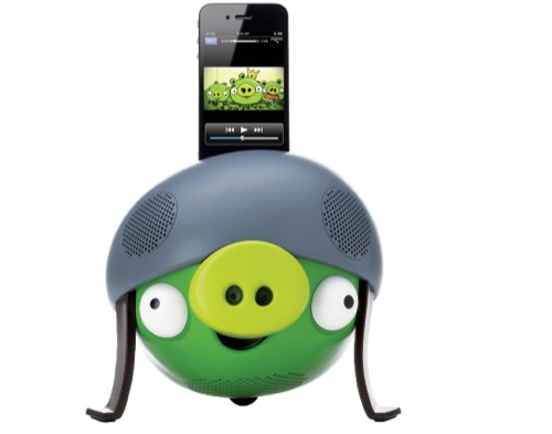 Gear4 Angry Birds reproduktor - zelené prasátko - předváděcí kus