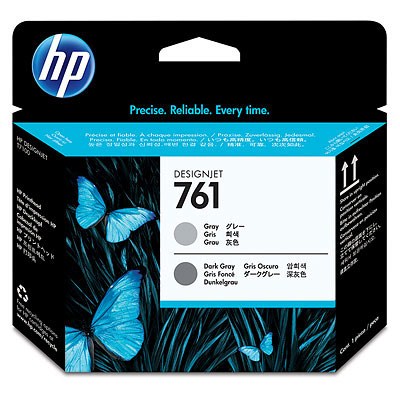 Grey and Dark Grey Printhead No.761 pro HP DesignJet T7100
