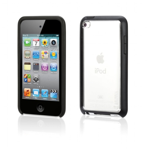 Griffin Reveal, plastové pouzdro pro iPod touch 4G, černo-průhledné