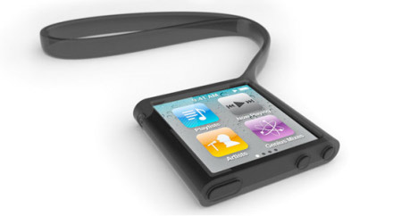 Griffin Wristlet, gumové pouzdro na zápěstí pro iPod nano 6G, černé