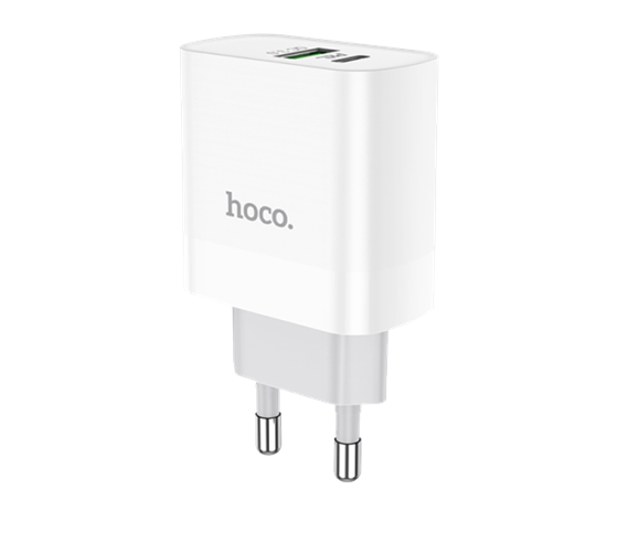 Hoco 18W USB-C + USB napájecí adaptér
