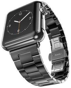HOCO Grand, řemínek pro Apple Watch 38mm, černá ocel