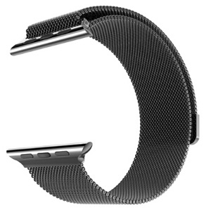 HOCO Milanese, řemínek pro Apple Watch 38mm, černá ocel