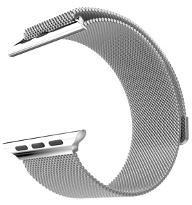 HOCO Milanese, řemínek pro Apple Watch 38mm, stříbrná ocel