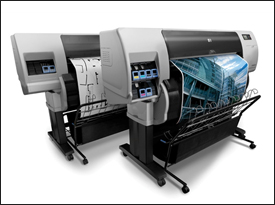 HP DesignJet T7100, 42'', bar. inkoustová tiskárna pro CAD a GIS, 1200x2400dpi (+sada mat.)