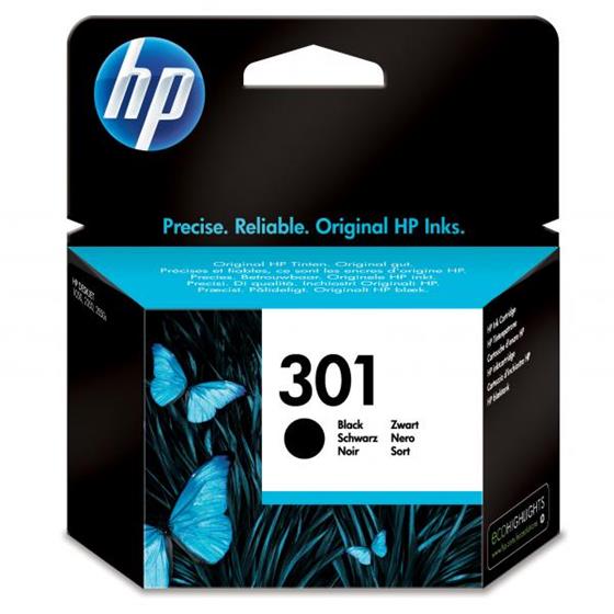 HP Ink Cart Black No. 301 pro HP Deskjet 1050/2050, 3 ml
