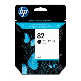 HP No. 82 Black Ink Cart pro DSJ 111, 510, 69 ml