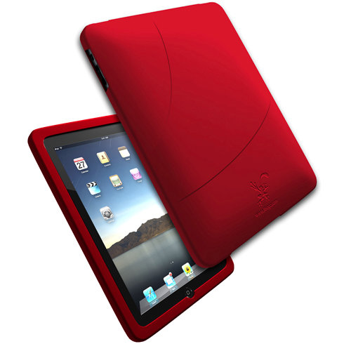 ifrogz Wrapz, silikonové pouzdro pro iPad 1G, červené
