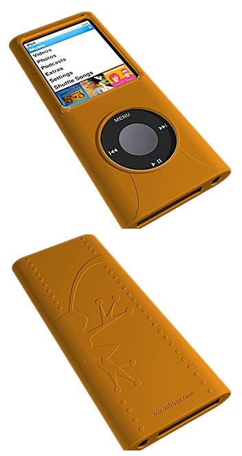 ifrogz Wrapz, silikonové pouzdro pro iPod nano 4G, oranžové