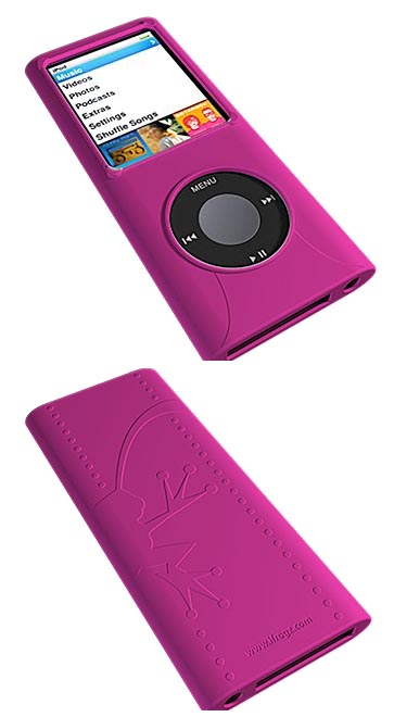 ifrogz Wrapz, silikonové pouzdro pro iPod nano 4G, růžové
