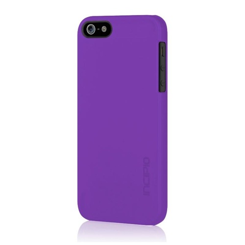 Incipio Feather, plastové pouzdro + folie pro iPhone SE/5S/5 - fialové