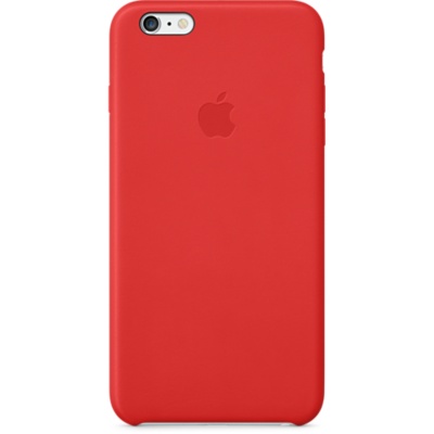 iPhone 6 Plus Leather Case - jasně červené kožené pouzdro