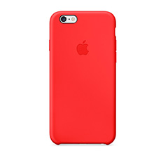 iPhone 6 Plus Silicone Case - červené silikonové pouzdro