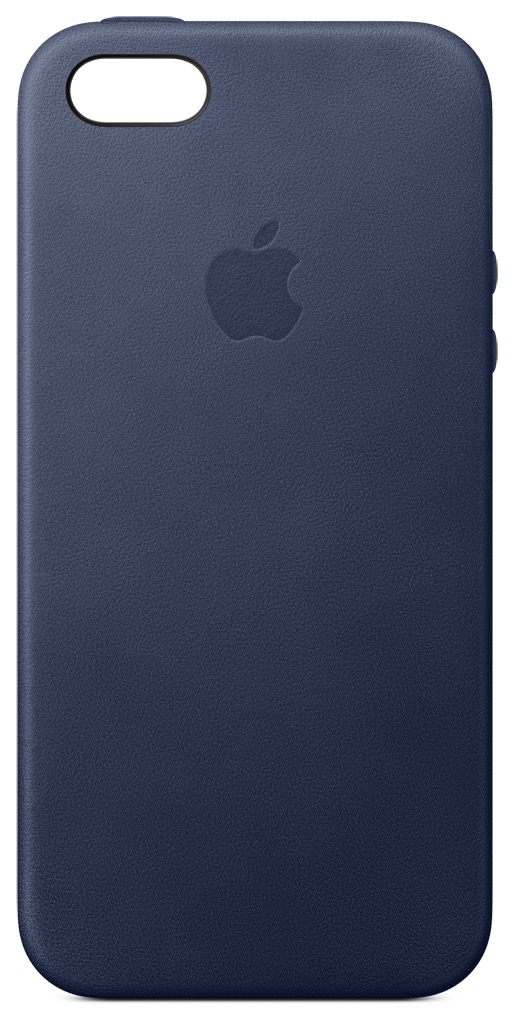iPhone SE Leather Case - půlnočně modrý kožený kryt