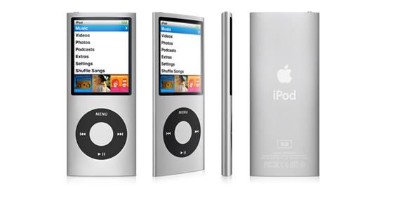 iPod nano 16GB stříbrný (4G) + obal a USB kabel navíc zdarma