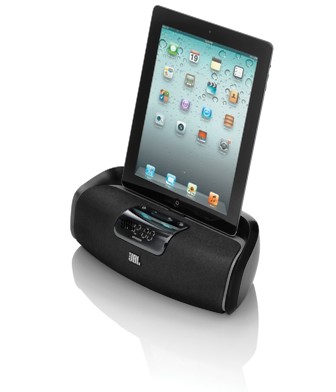 JBL OnBeat Awake - černé reproduktory pro iPad, iPhone a iPod, bluetooth, budík (s dock konektorem)