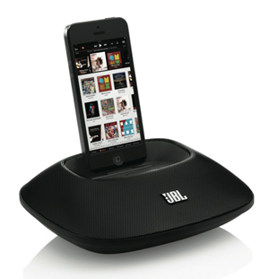 JBL OnBeat Micro - černé reproduktory pro iPhone 5/iPod (lightning dock konektor)