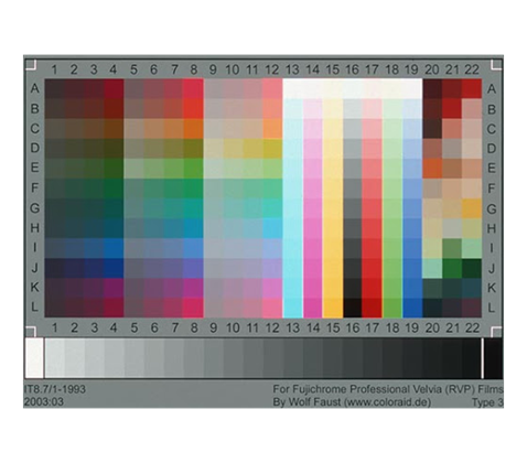 Kalibrační terč IT8