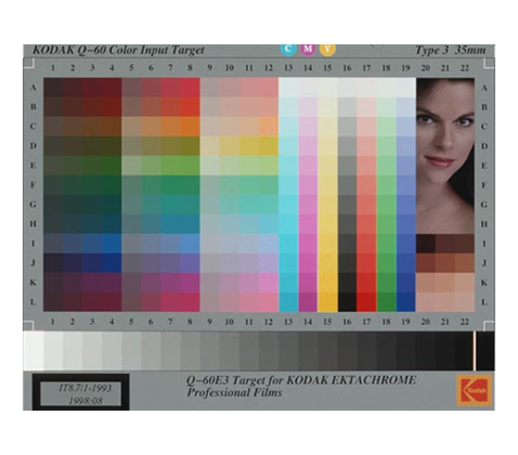 Kalibrační terč IT8