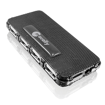 Macally MHUB - velice plochý nenapájený hub USB 2.0 (4 porty)