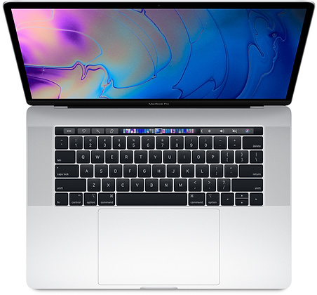 MacBook Pro 15" s Touch Bar (2018)/i7 2.2GHz/16GB/256GB/Radeon Pro 555X/macOS/stříbrný - CZ klávesnice