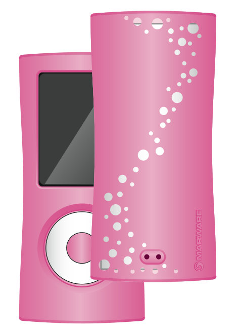 Marware Sport Grip™ Deluxe pro iPod nano 4G, růžovo-mléčné pouzdro