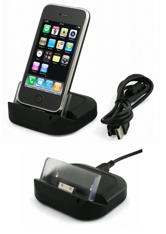 MCA nabíjecí dock station pro iPhone a iPhone 3G a 3GS, černá