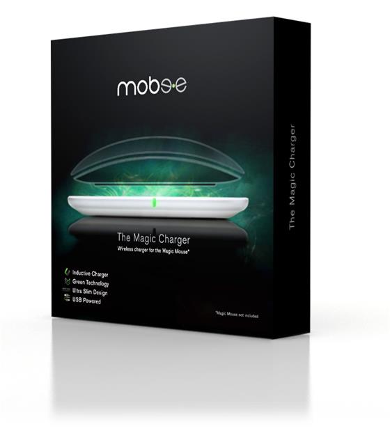 Mobee The Magic Charger, baterie pro Magic mouse s bezdrátovým dobíjením