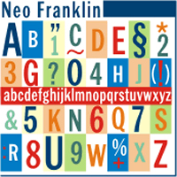 Neo Franklin Light OpenType Mac/Win CE