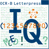 OCR B Letterpress OpenType Mac/Win CE