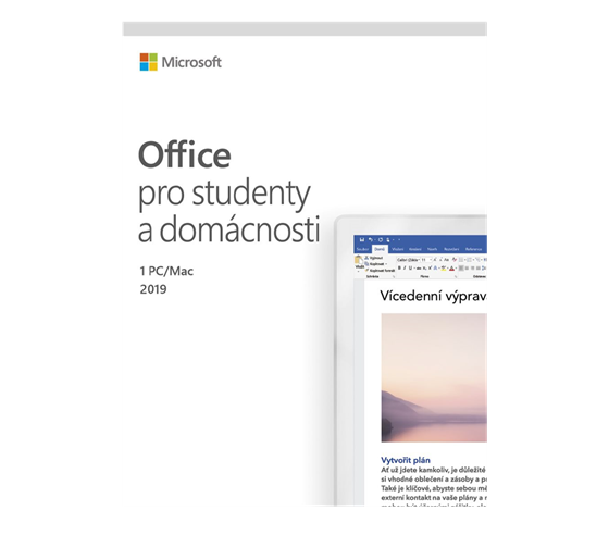 Office Home and Student 2019 CZ,1 PC/MAC - Elektronická licence