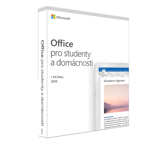 Office Home and Student 2019 CZ,1 PC/MAC